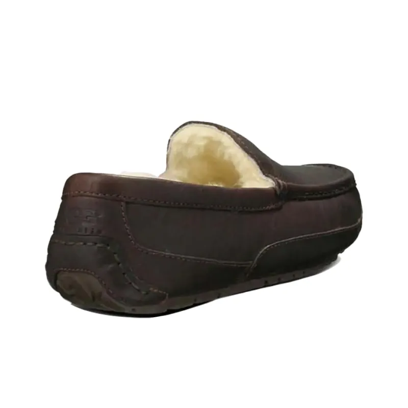 UGG Ascot Leather Slipper 'Brown'-3