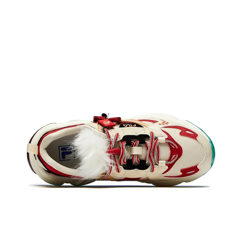 FILA FUSION Rjv 'Creamwhite Dark Red'-3