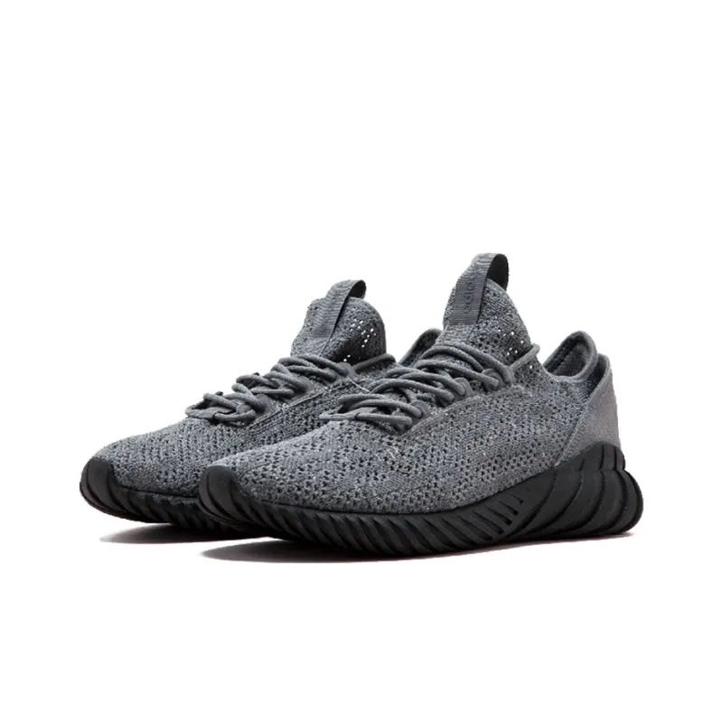 Adidas Tubular Doom Sock Primeknit 'Grey Black'-2