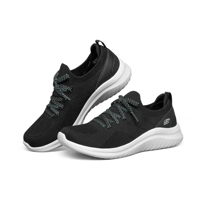 Skechers Ultra Flex 2.0 Sports Shoes Black/White Women's-2