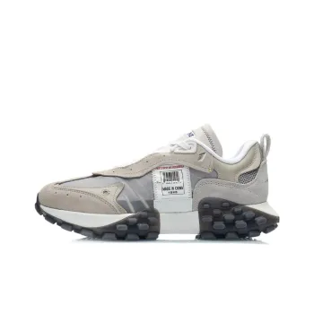 LiNing OVERLOAD Cushioned Anti Slip And Wear Resistant Lightweight Low Top Sports Casual Shoes Men's Deer Leather Brown