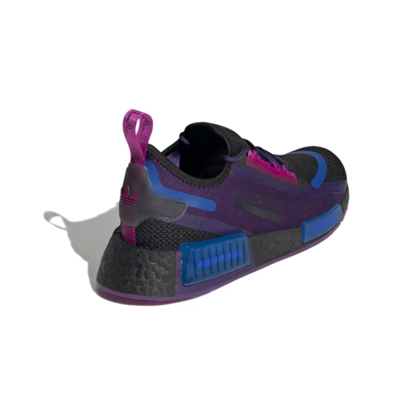 Adidas Women's NMD_R1 Spectoo 'Black Dark Purple' Women's-3