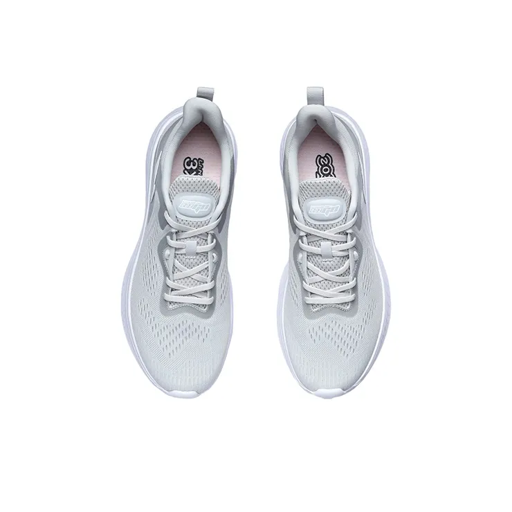 LiNing EazGo Cushioning Slip Resistant Low Top Sports Casual Shoes Unisex Gray White-3