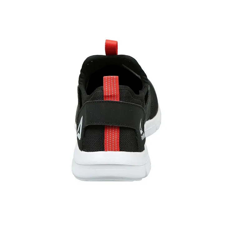 Reebok Walking Identity Slip-Ons Cushioning Anti-Slip And Wear-Resistant Low-Top Casual Shoes Men's Black Red White-3