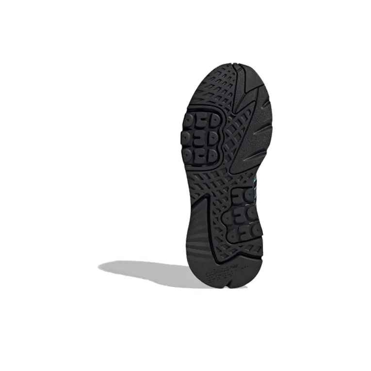 Adidas Nite Jogger Core Black Bright Cyan-4