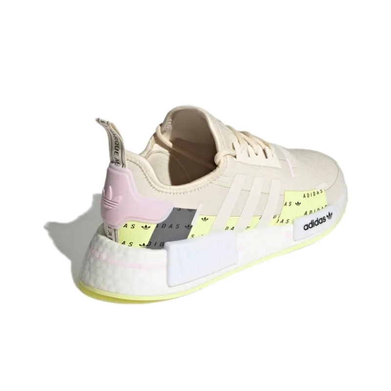 Adidas Nmd R1 Wonder White Pulse Yellow Pink Women's-3