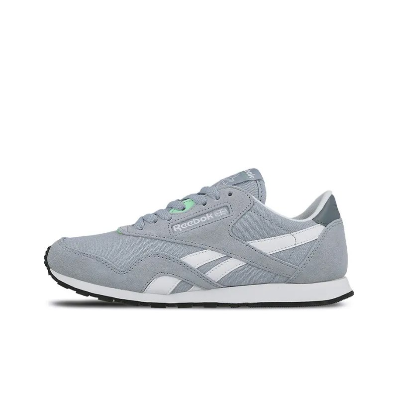 Reebok Classic Nylon Casual Shoes Women's Low-Top Gray/Blue-0