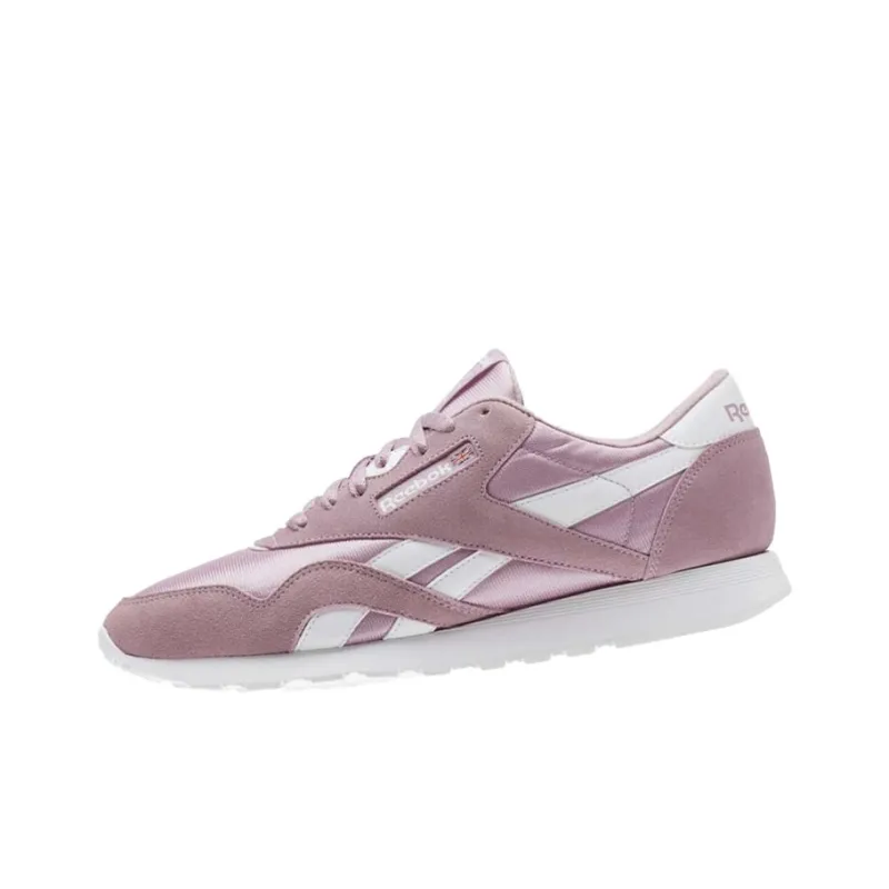 Reebok Classic Nylon Casual Shoes Men Low-Top Pink-2