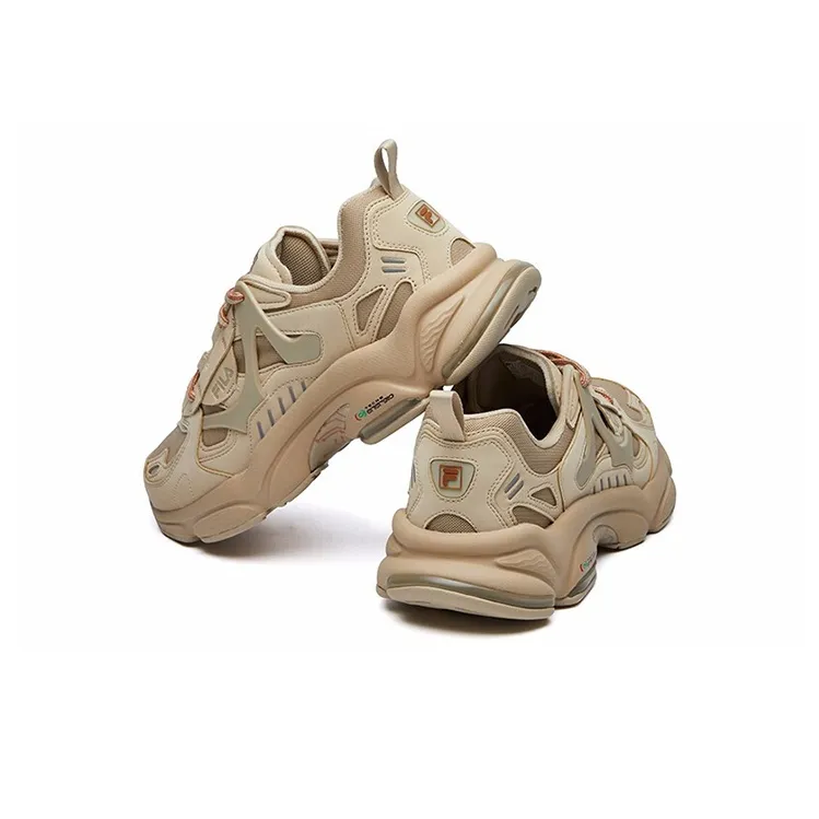 FILA FUSION RJV Shock Absorbers Slip Resistant, Abrasion Resistant, Breathable Low Top Casual Shoes Men's Sandy-4