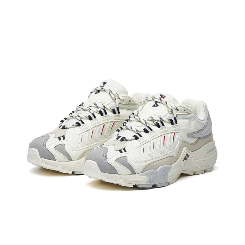 FILA Ravagement 1 Slip Resistant And Breathable Low Top Casual Shoes Women's White Gray-1