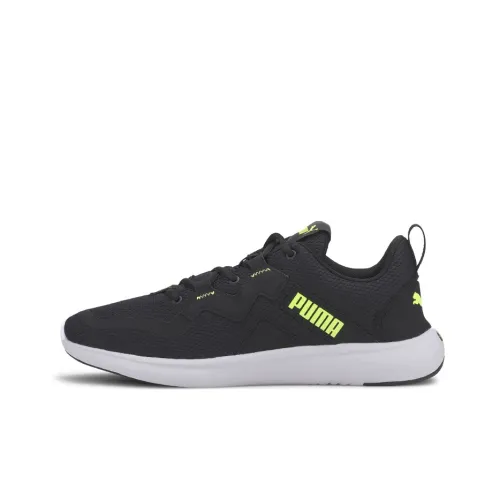 PUMA Softride Casual Shoes Men Low-Top Black/White/Yellow