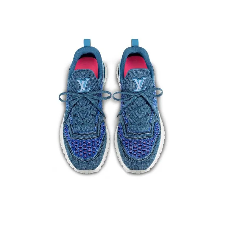 LOUIS VUITTON V.N.R Low-Top Casual Shoes Men's Blue-4