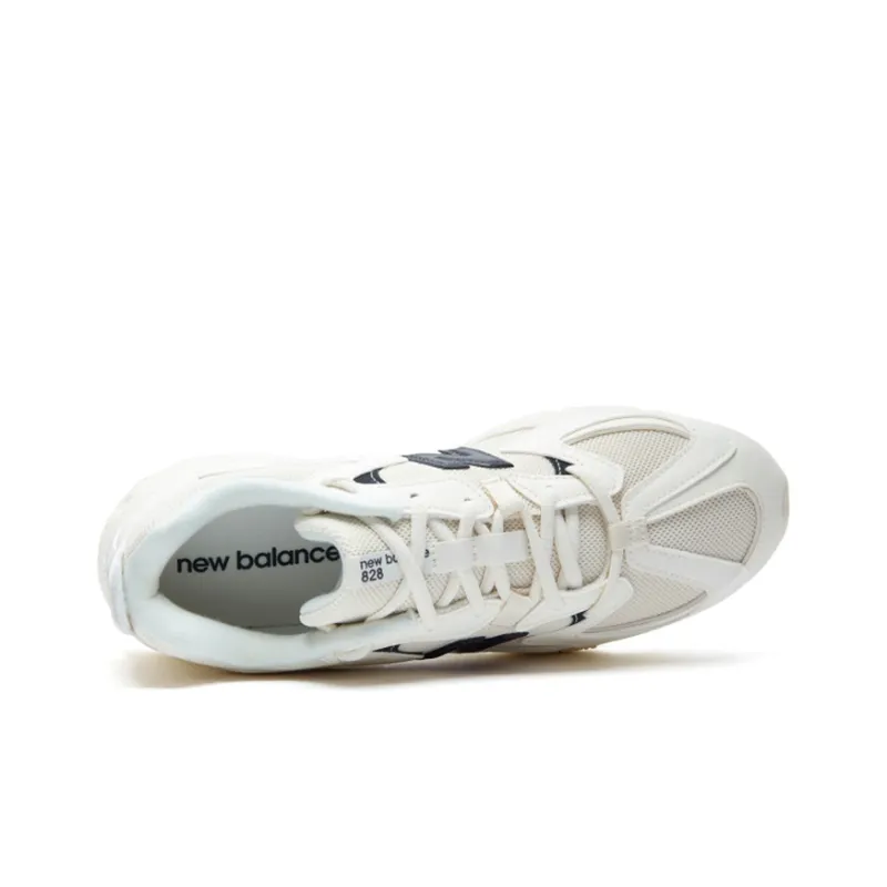 New Balance 828 White Black-2