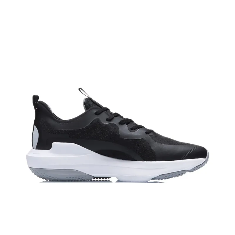 LINING Soft COOL Casual Shoes Men Low Top Black/White-1