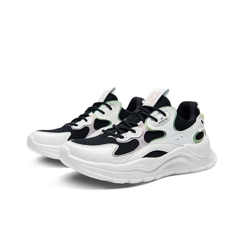 361° NFO Casual Shoes Women's Low Top Black/White-2