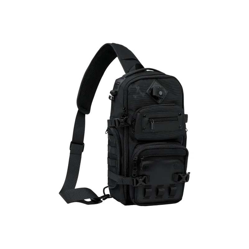 KONADCT Oxford Sling Bag, Shoulder Bag, Crossbody Bag Regular Unisex Black-1