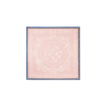 FENDI Silk Scarves Women's Pink
