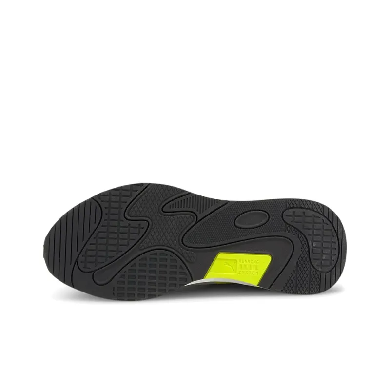 PUMA RS Fast Neon Running Shoes White/Brown/Yellow-4