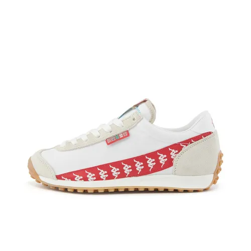 Kappa Casual Shoes Unisex Low-Top Korean White/Cherry Red