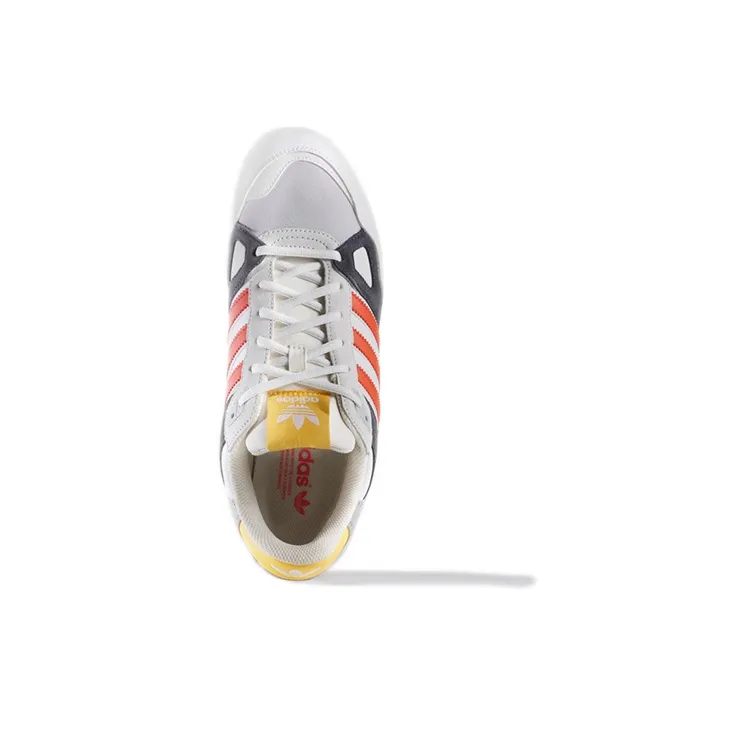 Adidas Originals ZX 750 Wear-Resistant Low-Top Casual Shoes Unisex Gray Red Black-3