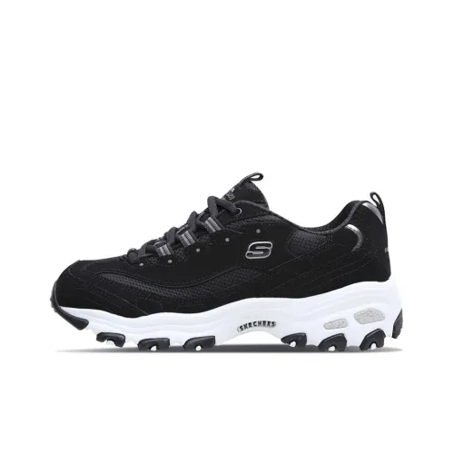 Skechers D Lites Sneakers Black/Silver Women's