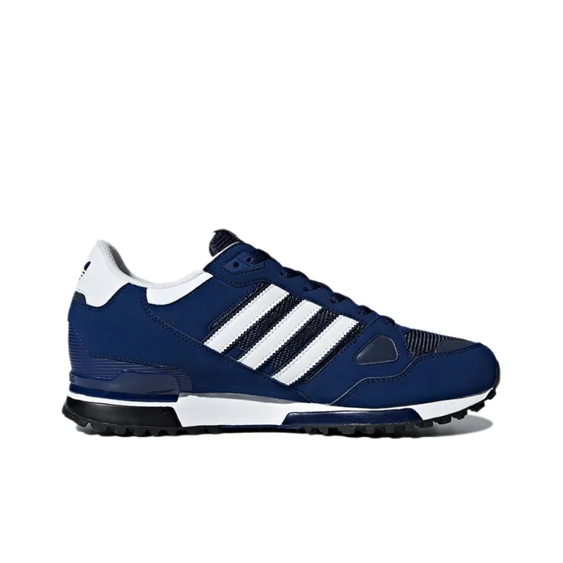 Adidas Originals ZX 750 Wear Resistant Low Top Casual Shoes Men's Blue White-1
