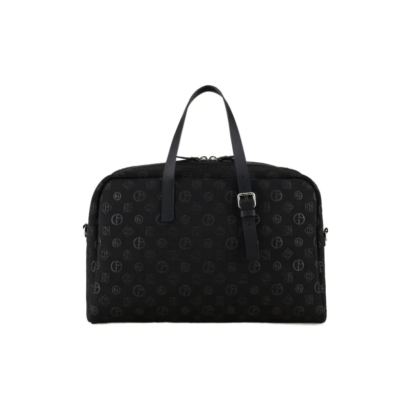 GIORGIO ARMANI Polyester Polyamide Blend Handbag Men's Black-0
