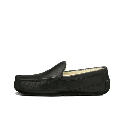UGG Ascot Leather Slipper 'Black'