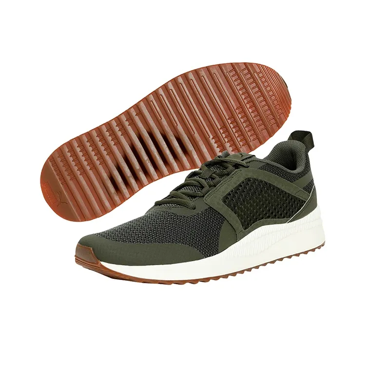 PUMA Pacer Next Net Low Running Shoes Armygreen 'Army Green White' Women's-4