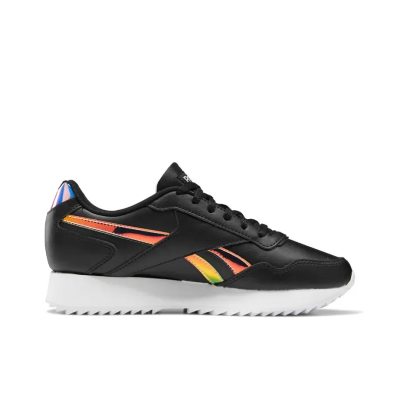 Reebok Royal Glide Casual Shoes Women's Low Top Black/White/Yellow-1