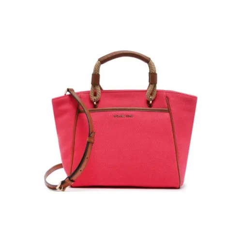 MICHAEL KORS Talia Cotton Canvas Tote Bag Shopping Bag Shoulder Bag Crossbody Bag Handbag Small Size Women's Pink