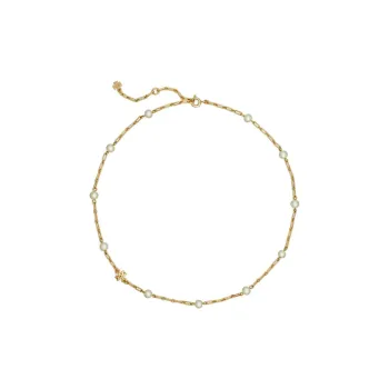 TORY BURCH Roxanne Pearl Detailed Chain Necklace