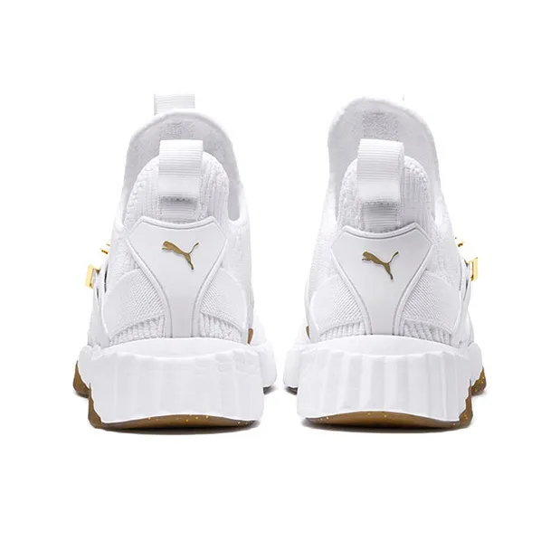 PUMA Defy Varsity Mid 'White Metallic Gold' Women's-3