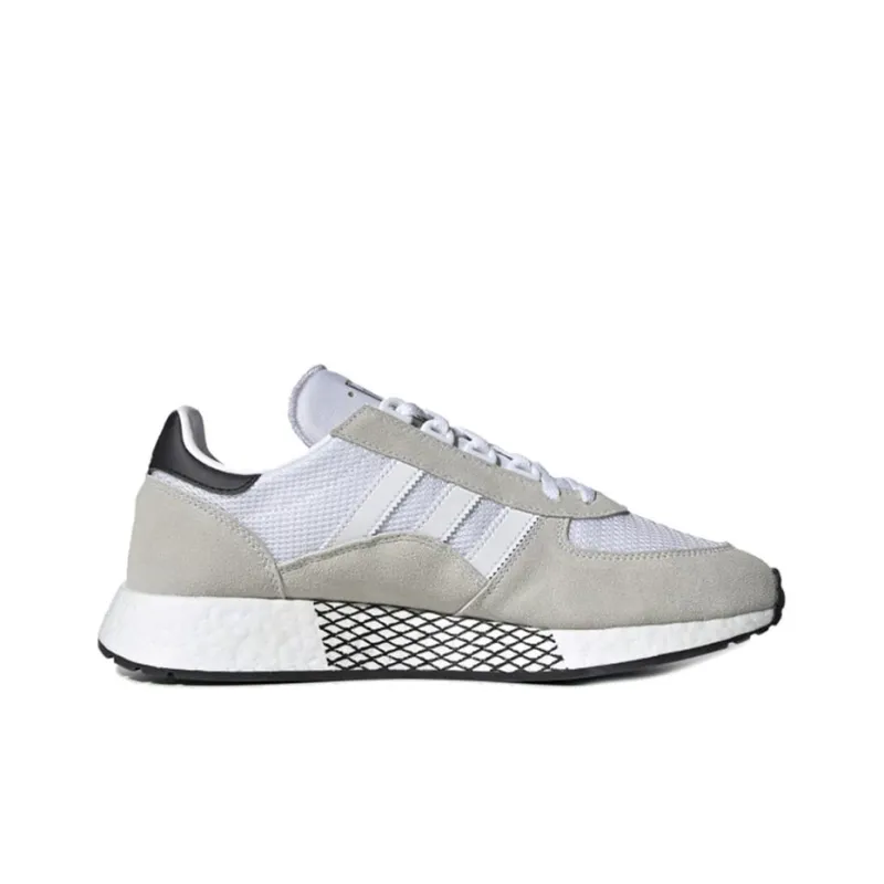 Adidas Originals MARATHON TECH Non-slip Lightweight Low-Top Casual Shoes Unisex Gray White-1