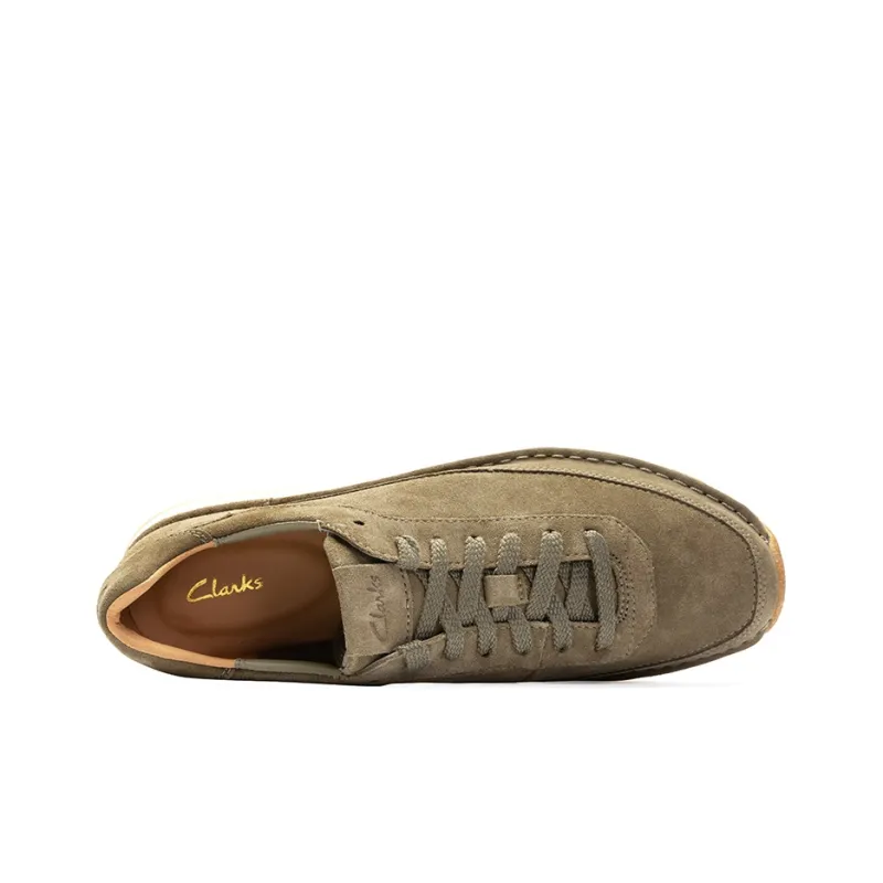 Clarks CraftRun Lace Casual Shoes Men Low Top Olive Green-3
