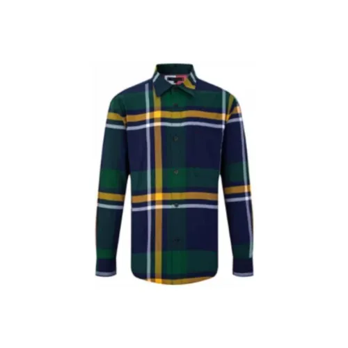 Tommy Hilfiger Shirts Men Blue/Green Plaid