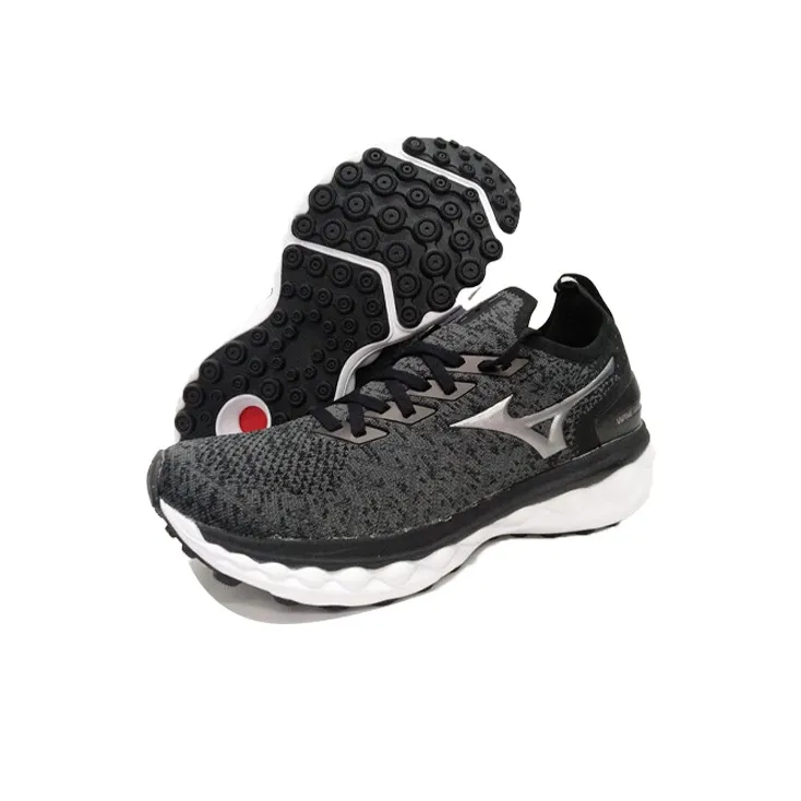 Mizuno Wave Sky Neo Running Shoes Unisex Black/Gray-2