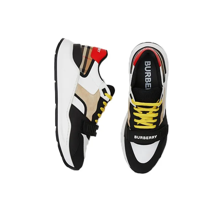 Burberry Panelled Low-Top Sneakers-3