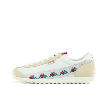 Kappa Cushioned Slip Resistant Abrasion Resistant Low Top Casual Shoes Unisex White
