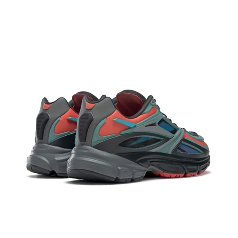Reebok Unisex Premier Road Modern Running Shoes Grey/Green/Orange-3