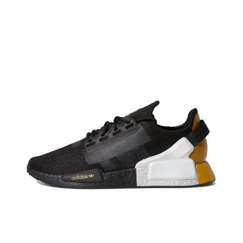 Adidas Originals NMD_R1 Casual Shoes Unisex Low-Top Black/Yellow/White