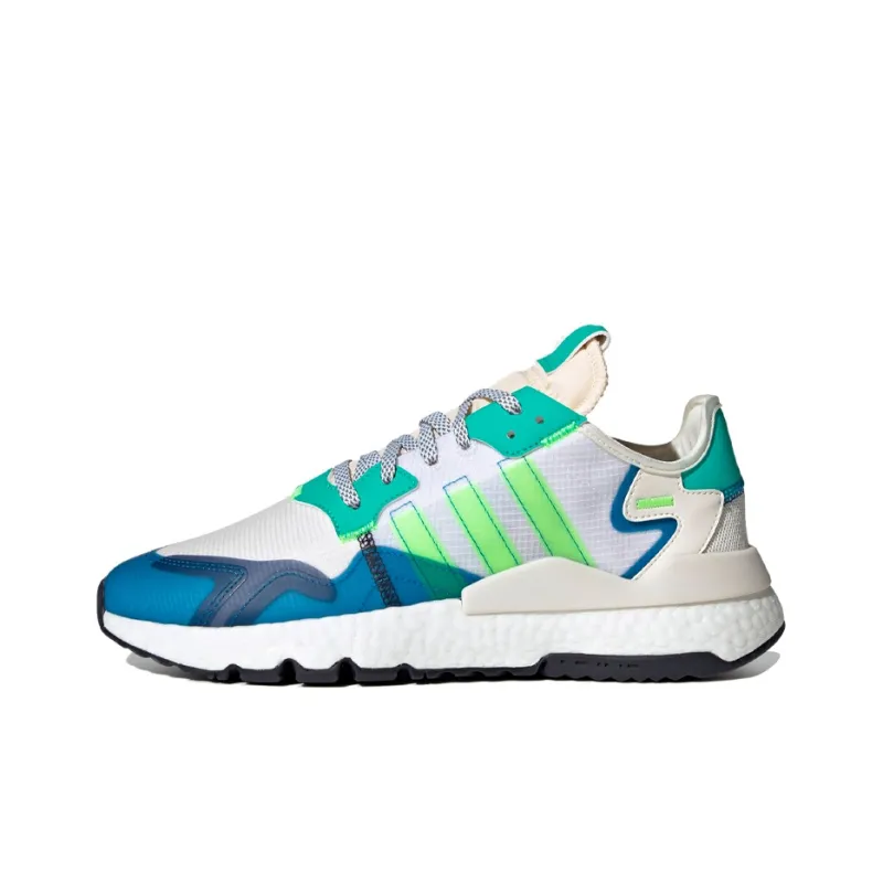 Adidas Originals Nite Jogger 'White Green Blue'-0