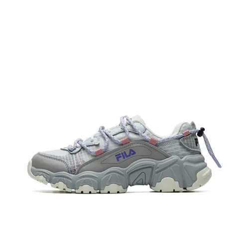 FILA FUSION Casual Shoes Women's Low-Top Micro White/Day Rock Gray