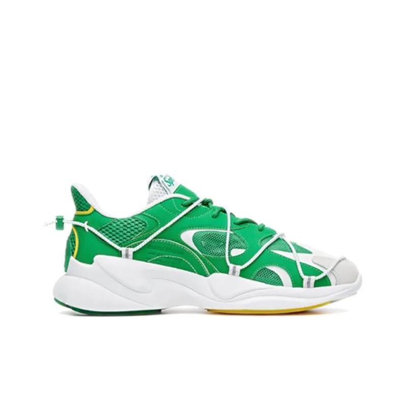 Sprite x Anta Split Cushioning Anti Slip And Wear Resistant Low Top Sports Casual Shoes White Green-1