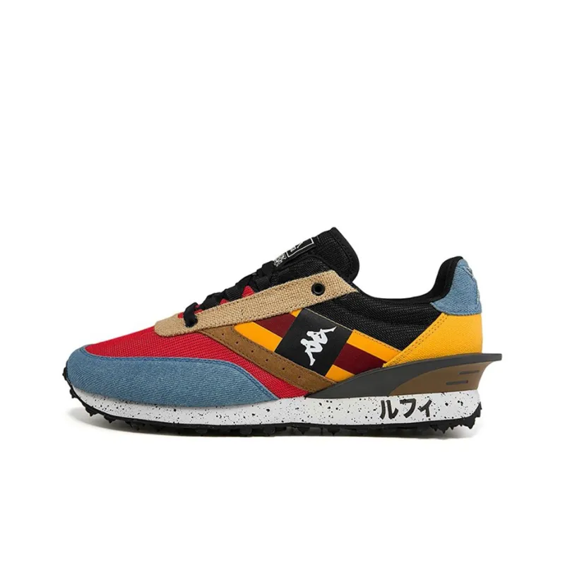 Kappa One Piece Abrasion Resistant Coverage Low Top Casual Shoes Women's Red Black Blue-0