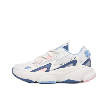 Erke QiTan ΑFlex Technology Anti Slip Wear Resistant Low Top Sports Casual Shoes Women's White Blue