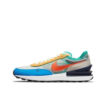 Nike Waffle One Mustard Orange Blue Turquoise