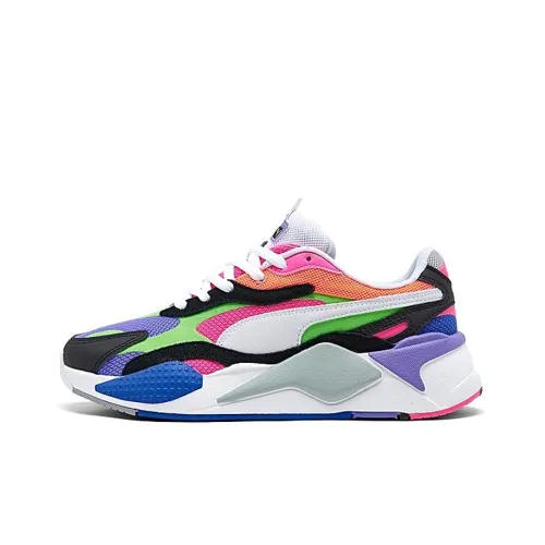 PUMA RS-X Casual Shoes Women's Low-Top Black/White/Pink/Green/Purple/Orange/Blue