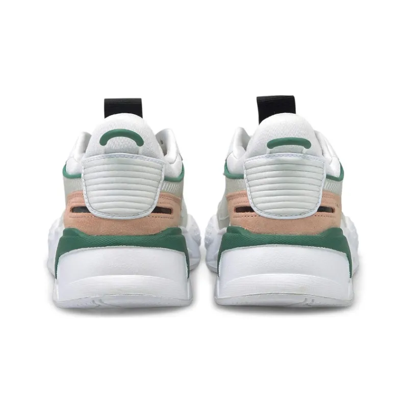 PUMA RS-X Reinvention Cushioning Wear-Resistant Low-Top Casual Shoes Women's White Gray Green-3