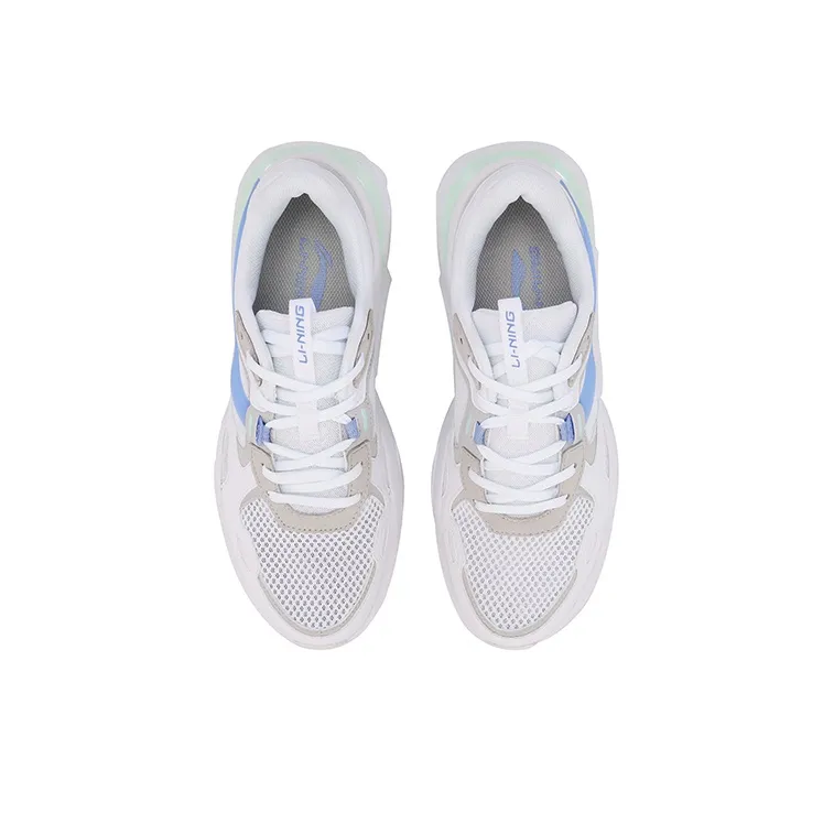 LINING Mark Casual Shoes Women's Low Top White/Blue-3
